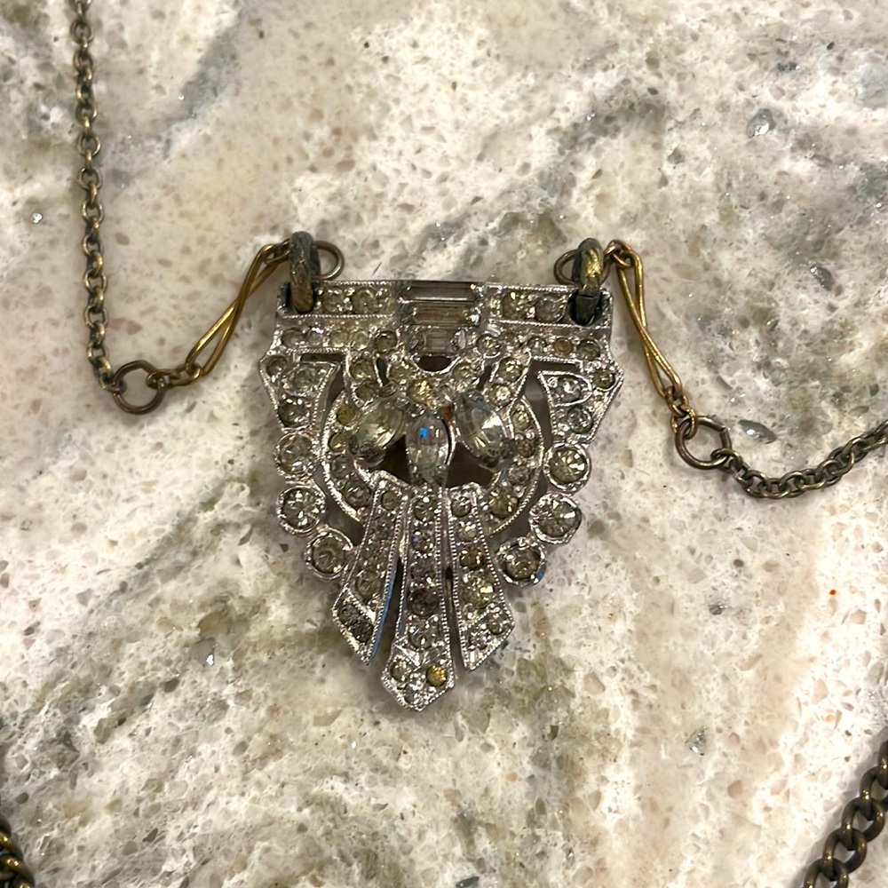 Vintage Angel Court Mixed Metals Necklace